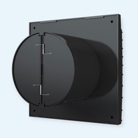 SLIM 5C Matt black DICITI Вентилятор накладной D125 обр.клапан